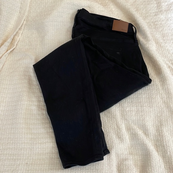 Madewell Black Denim Jeans NWT Size 18W or  36 Tall  9" High - Rise Skinny - Picture 6 of 11